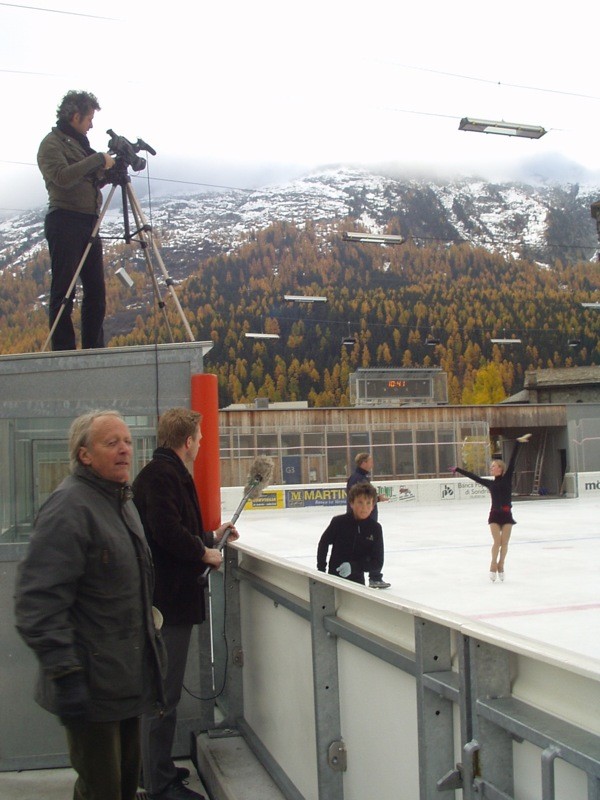 Tournage avec Diana Pedretti à St. Moritz